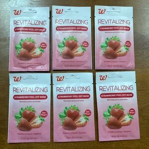 Walgreens Revitalizing Strawberry Peel Off Masks Bundle 14.7 ml 6 pack NEW